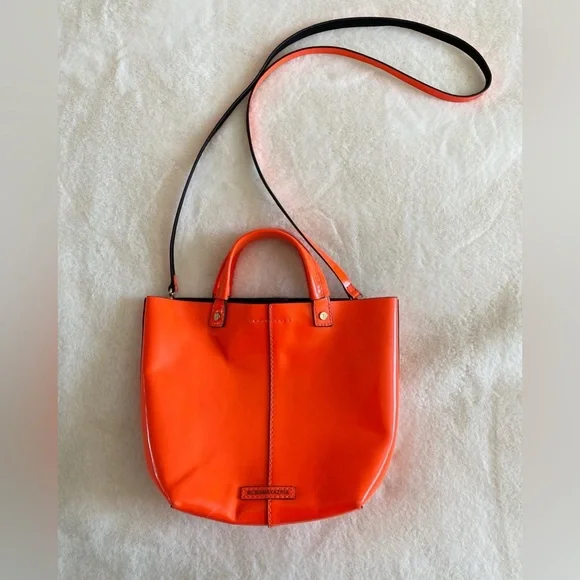 BCBGMaxAzria patent leather purse | crossbody | neon | spring - Picture 1 of 5